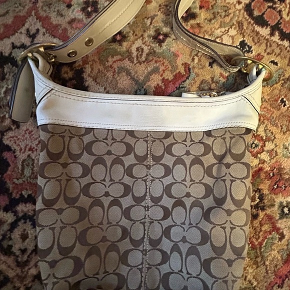 Coach Brown and Cream Crossbody Bag - Picture 1 of 5